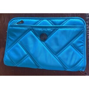 Lug Zeppelin Wristlet Travel Wallet Bright Blue Full Zipper